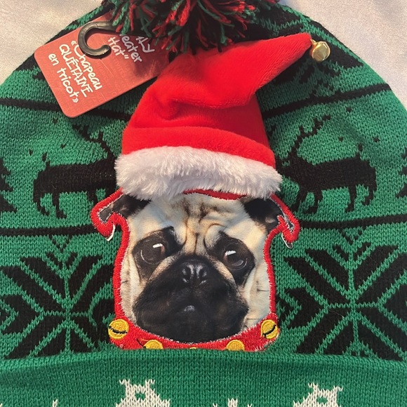 NWT Pug Christmas Toque - Picture 3 of 7